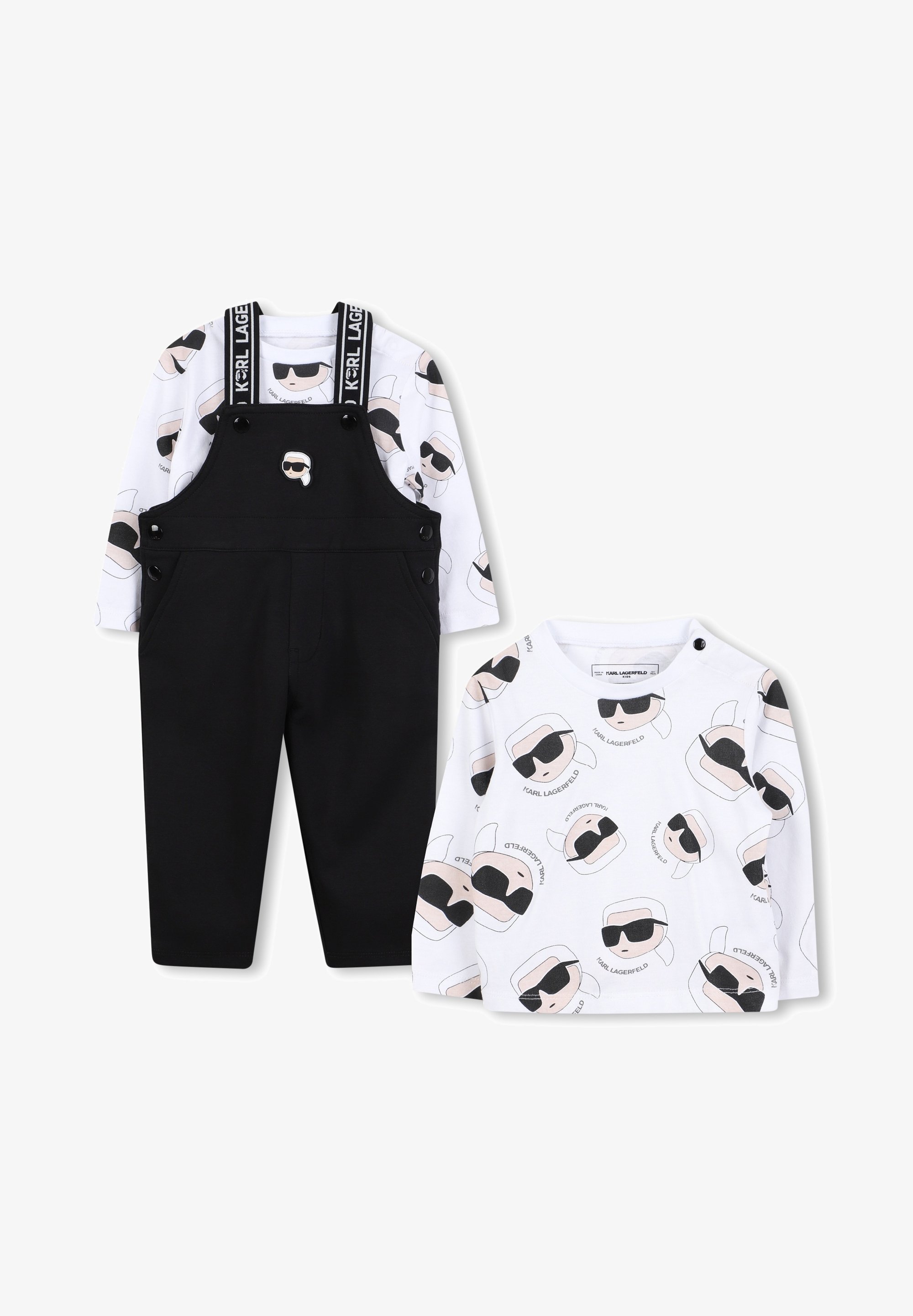 COMPLETO KARL LAGERFELD KIDS - Maglia a maniche lunghe - nera
