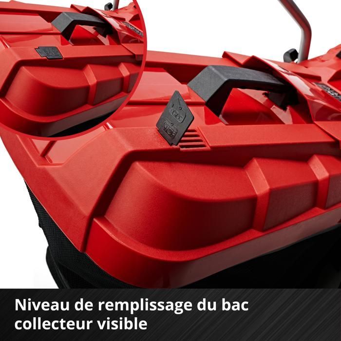 Kit de cortacésped inalámbrico Einhell GE-CM 18/33 Li PXC (18 V, 200 m²). Incluye batería de 4,0 Ah y cargador.
