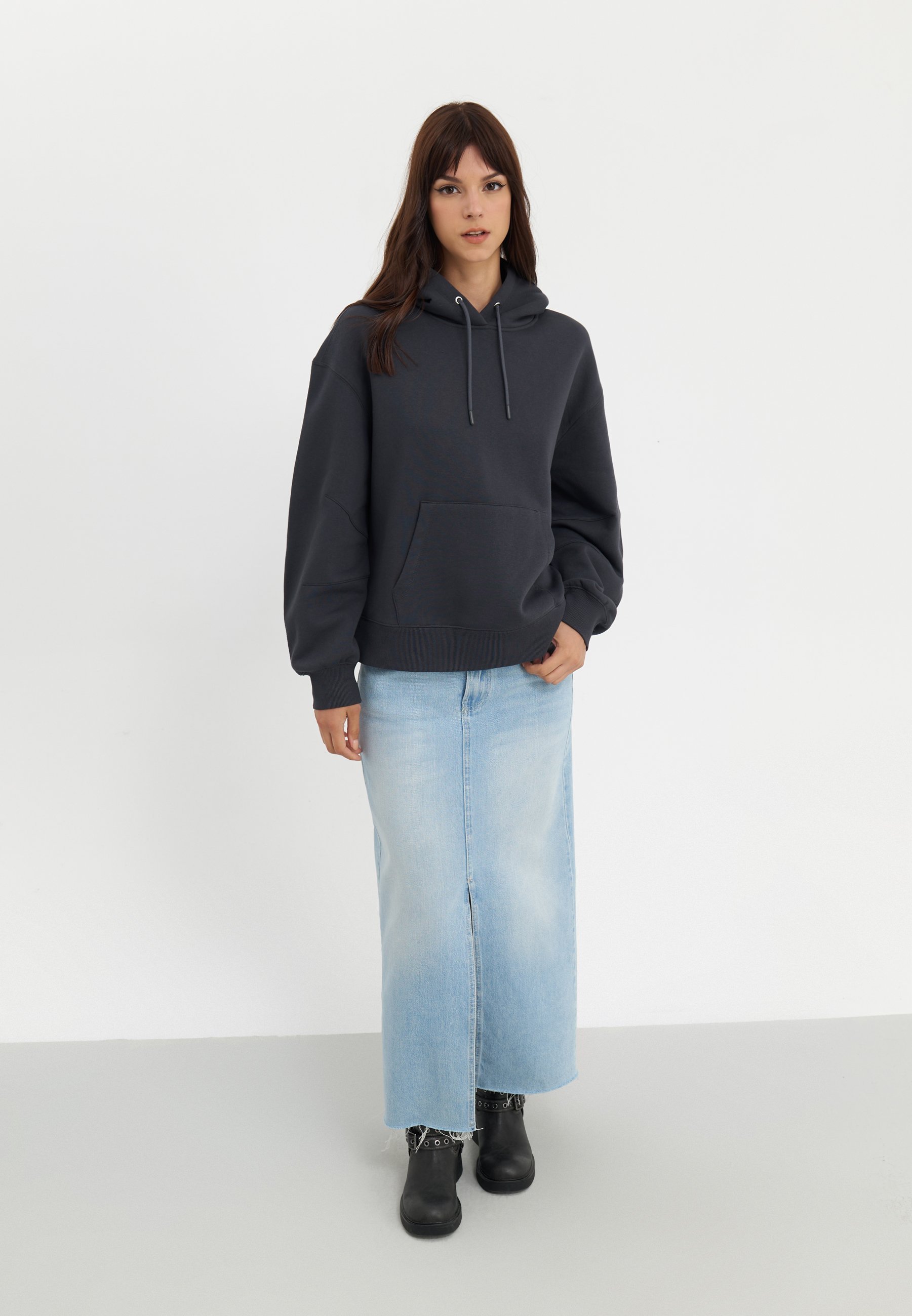 Felpa Even&Odd - grigio scuro