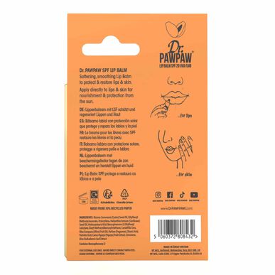 Dr PawPaw Monitoiminen rauhoittava huulivoide SPF 20 8ml