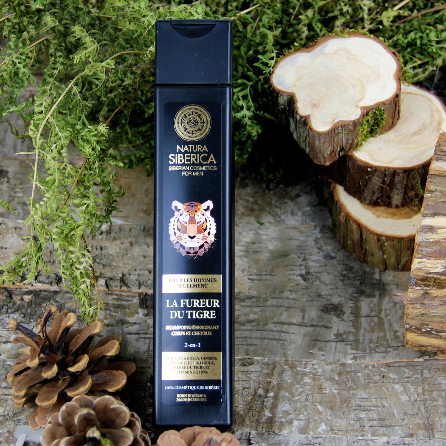 Natura Siberica La Fureur du Tigre Shampoing Energisant 2 en 1