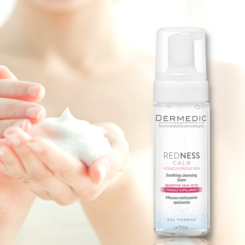 Espuma de limpeza calmante Dermedic Redness Calm