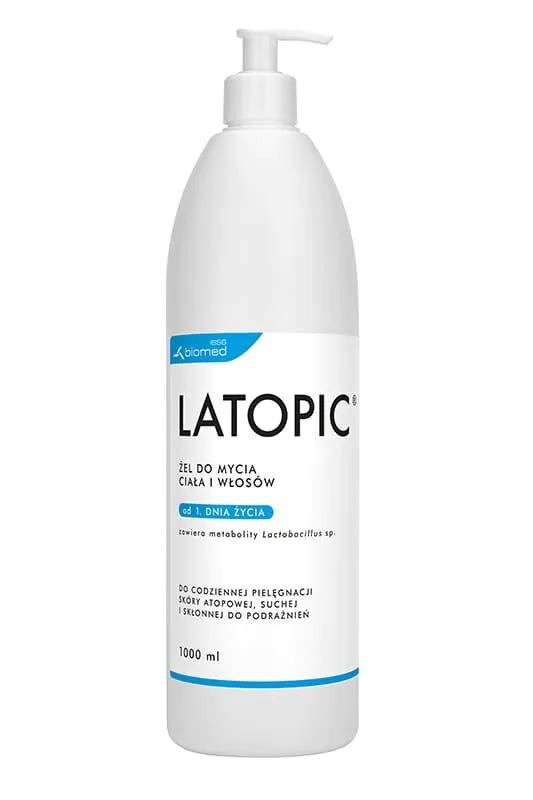 Latopic Żel do mycia ciała i włosów, 1000 ml