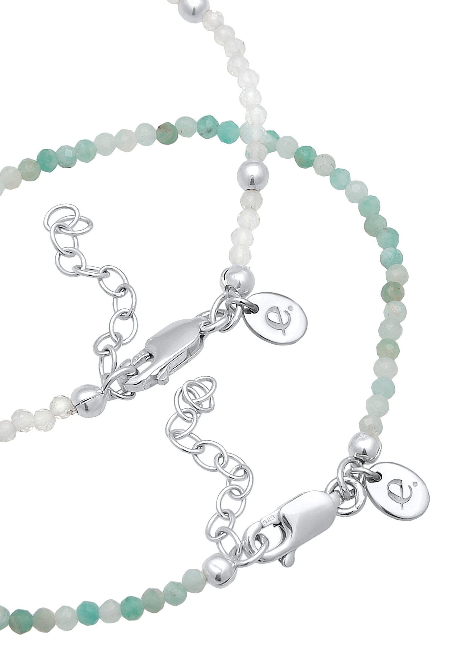 Elli PREMIUM Elli PREMIUM Bracelet Femmes set perles avec pierre de lune et perle d'eau douce de culture en argent sterling 925