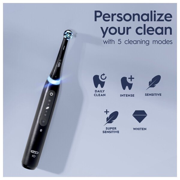 Oral-B iO Series 5 električne četkice za zube crne, bijele, 2 komada