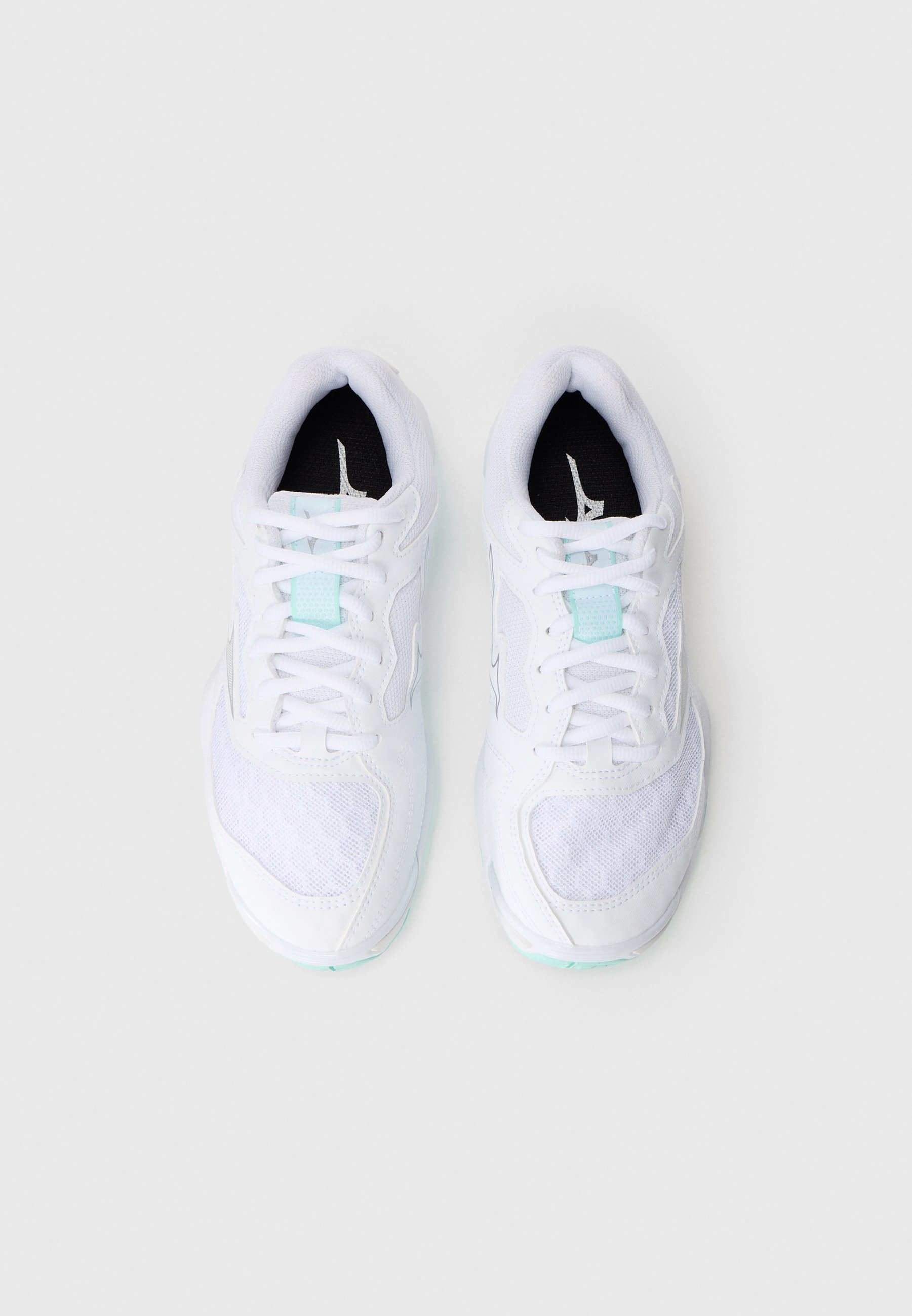 Mizuno WAVE PHANTOM 3 - Handbalschoenen - wit/blauwe tint