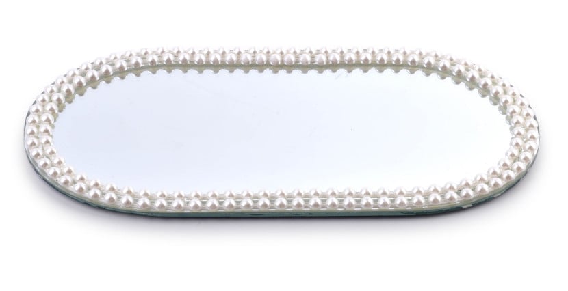 Podstawka dekoracyjna ze szkła 30x14xh1cm MARGOT