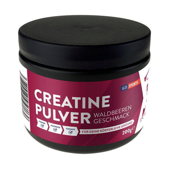 Creatinpulver, 3er Set (3 x 200 g = 600 g), Waldbeere