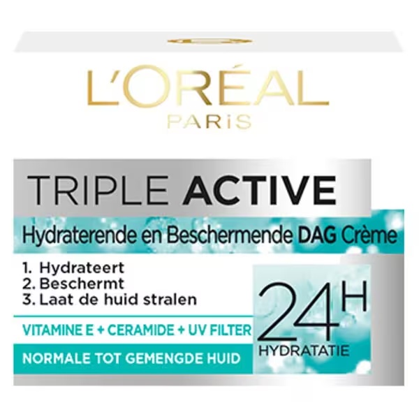 L'Oréal Paris Triple Active дневна крема за нормалну до комбиновану кожу<br>50ml