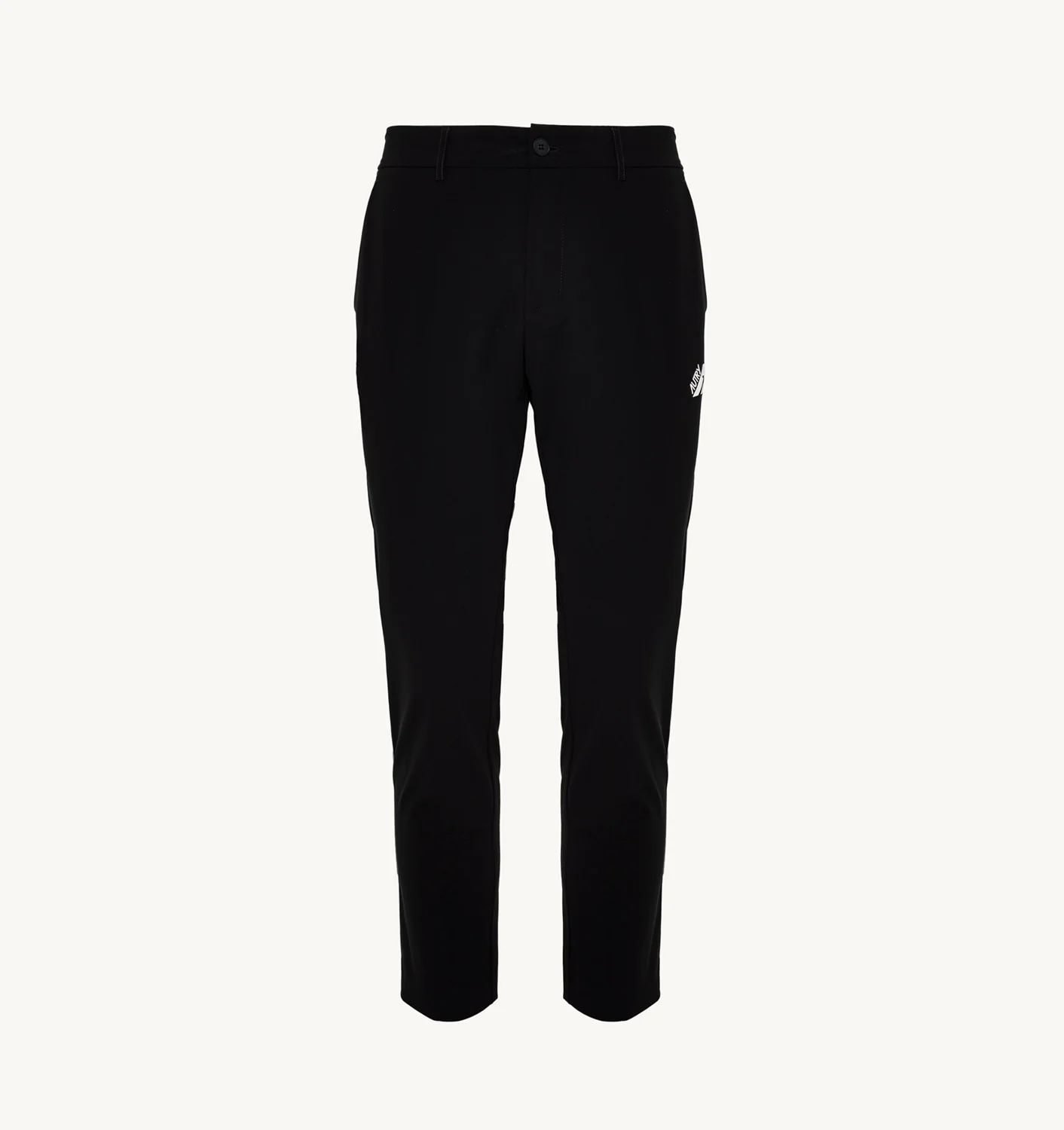 PANTALONI DE GOLF NEGRI CU BRINDURI CONTRASTANTE