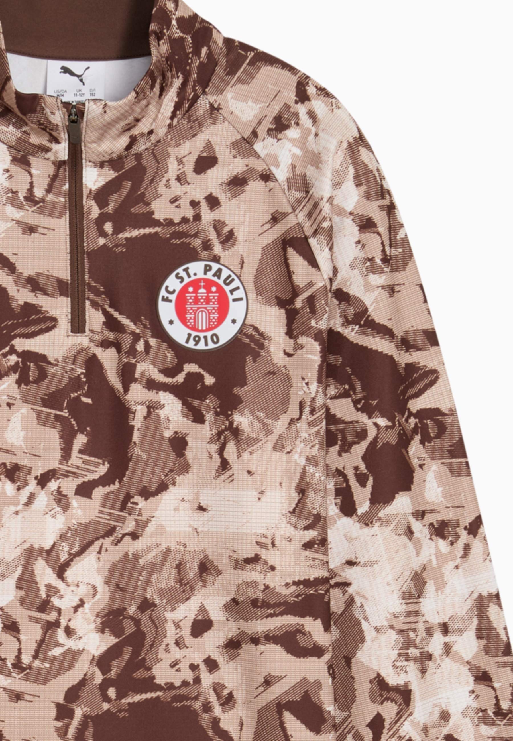 Puma FC ST. PAULI WARM-UP - Clubkleding - espressobruin wit