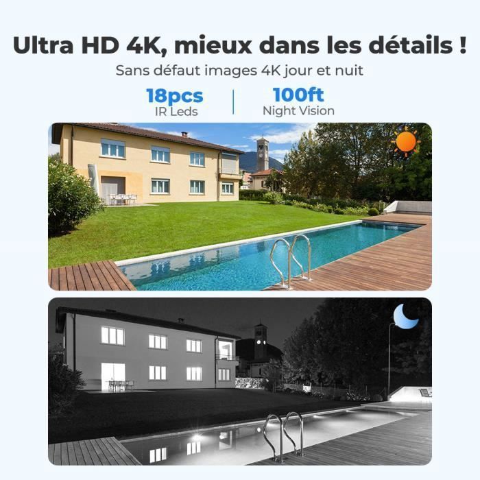 Reolink 4K UHD Outdoor PoE Security Camera with Person/Vehicle Detection, IR Night Vision, Audio Support, IP66 RLC-810A