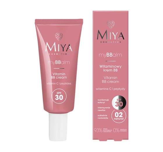 Miya Cosmetics MyBBcream witaminowy krem BB 02 Natural 30ml