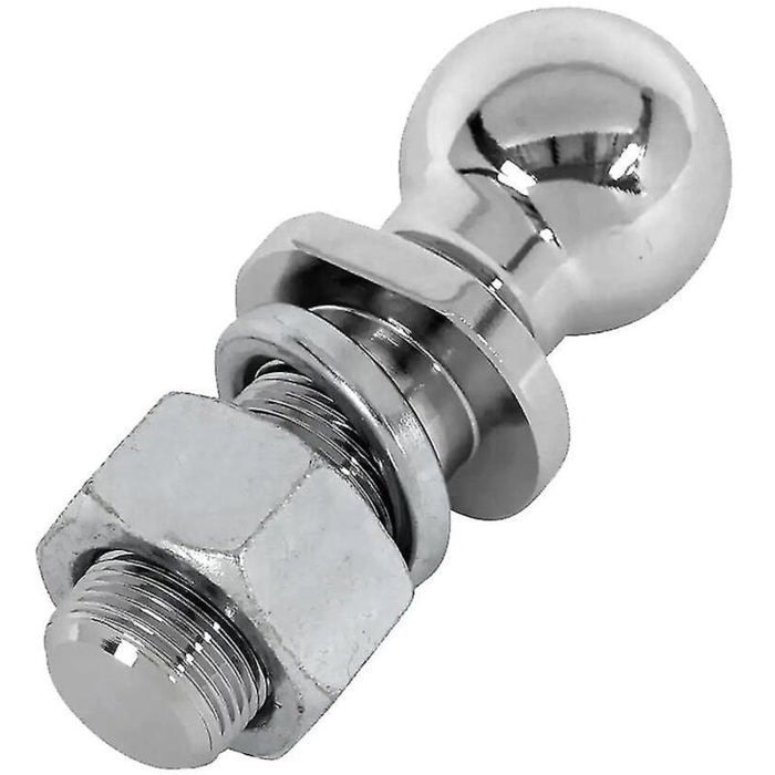 Bola de remolque cromada con capacidad para 50 mm de diámetro, repuestos para remolques, accesorios para vehículos recreativos.