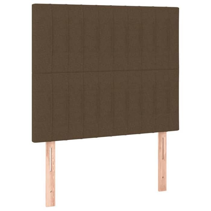 Rete a doghe con materasso - Maison Exclusive - 80x200 cm - Marrone scuro - Massimo relax