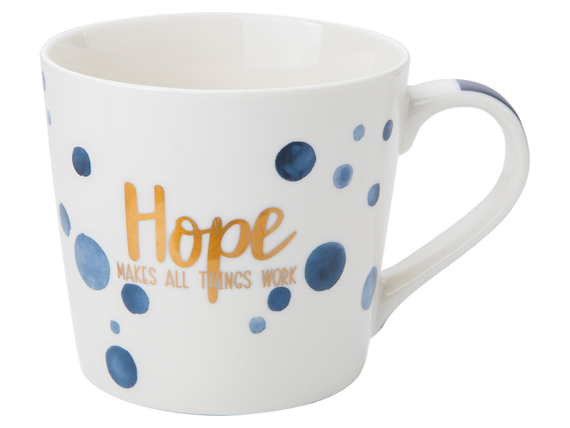 Kubek porcelanowy Sara Blue 400 ml mix wzorów