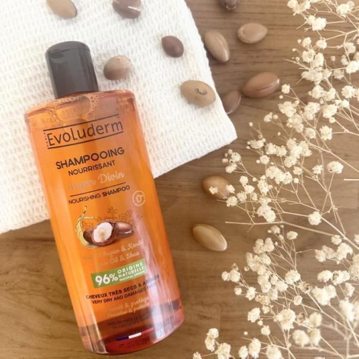 EVOLUDERM - Coffret Cheveux Argan Divin - Box Jungle - Idéal cadeau Noël, Anniversaire, Fête des Mères