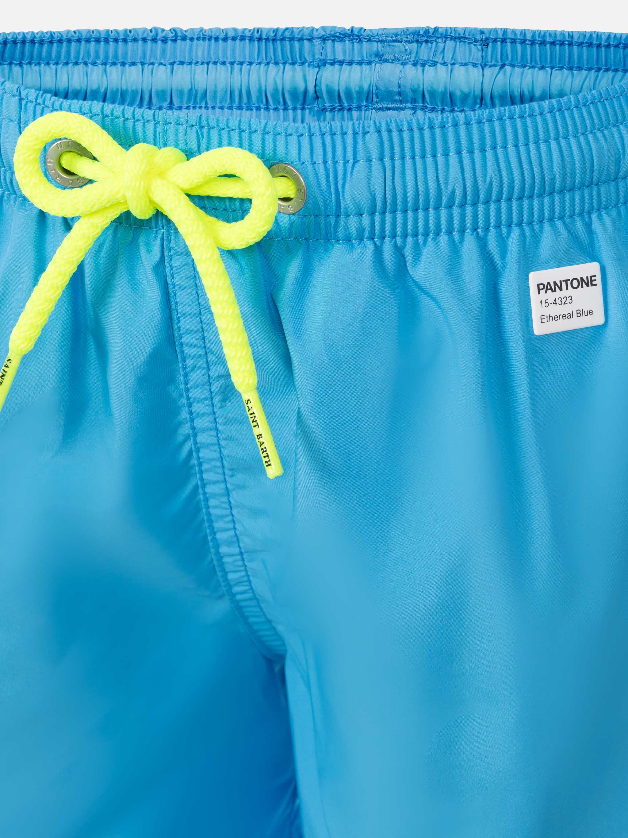 Costume mare Jean Lighting Pantone in tessuto leggero azzurro cielo |