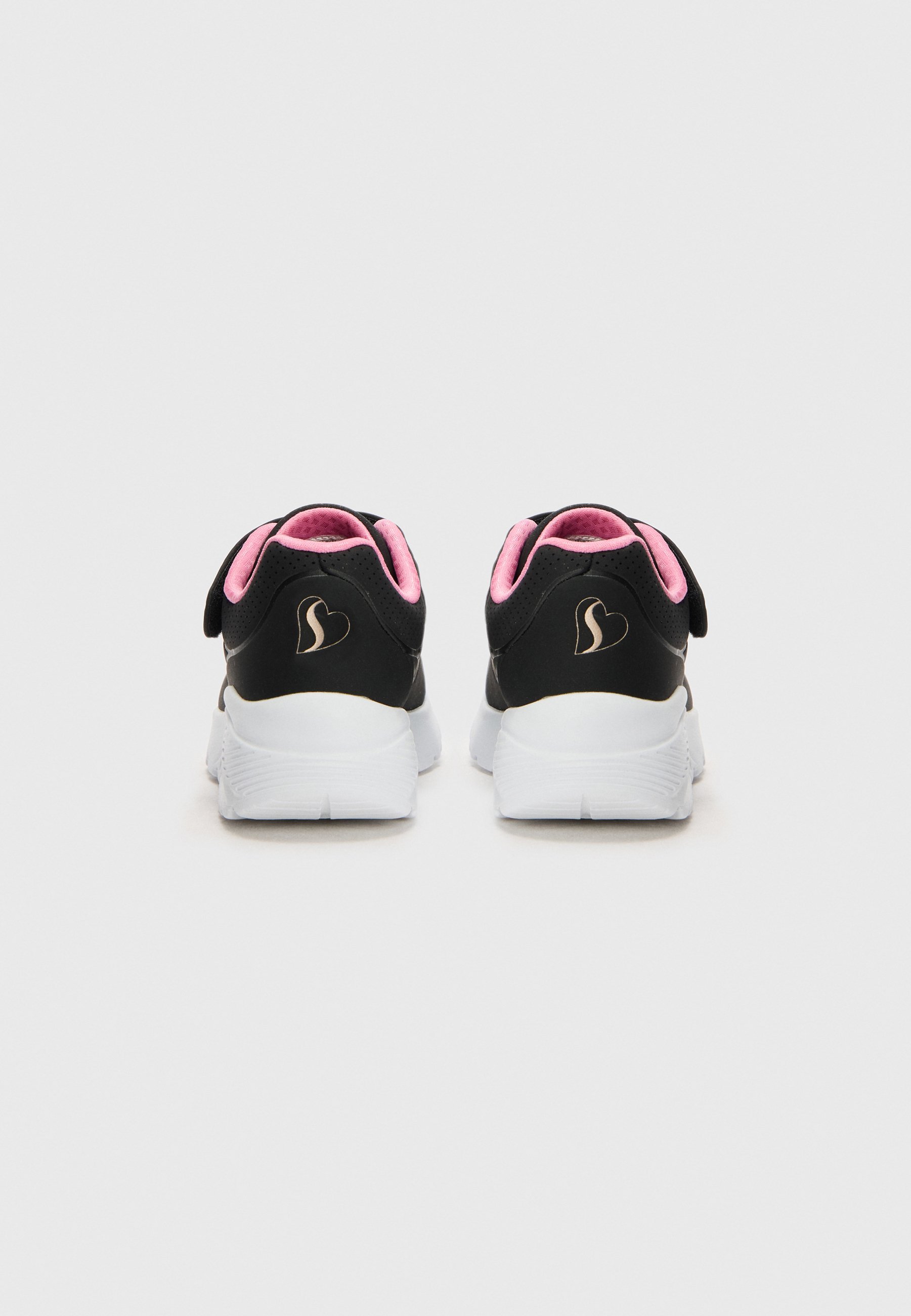 Skechers UNO LITE - Trampki - czarno-różowo-złote