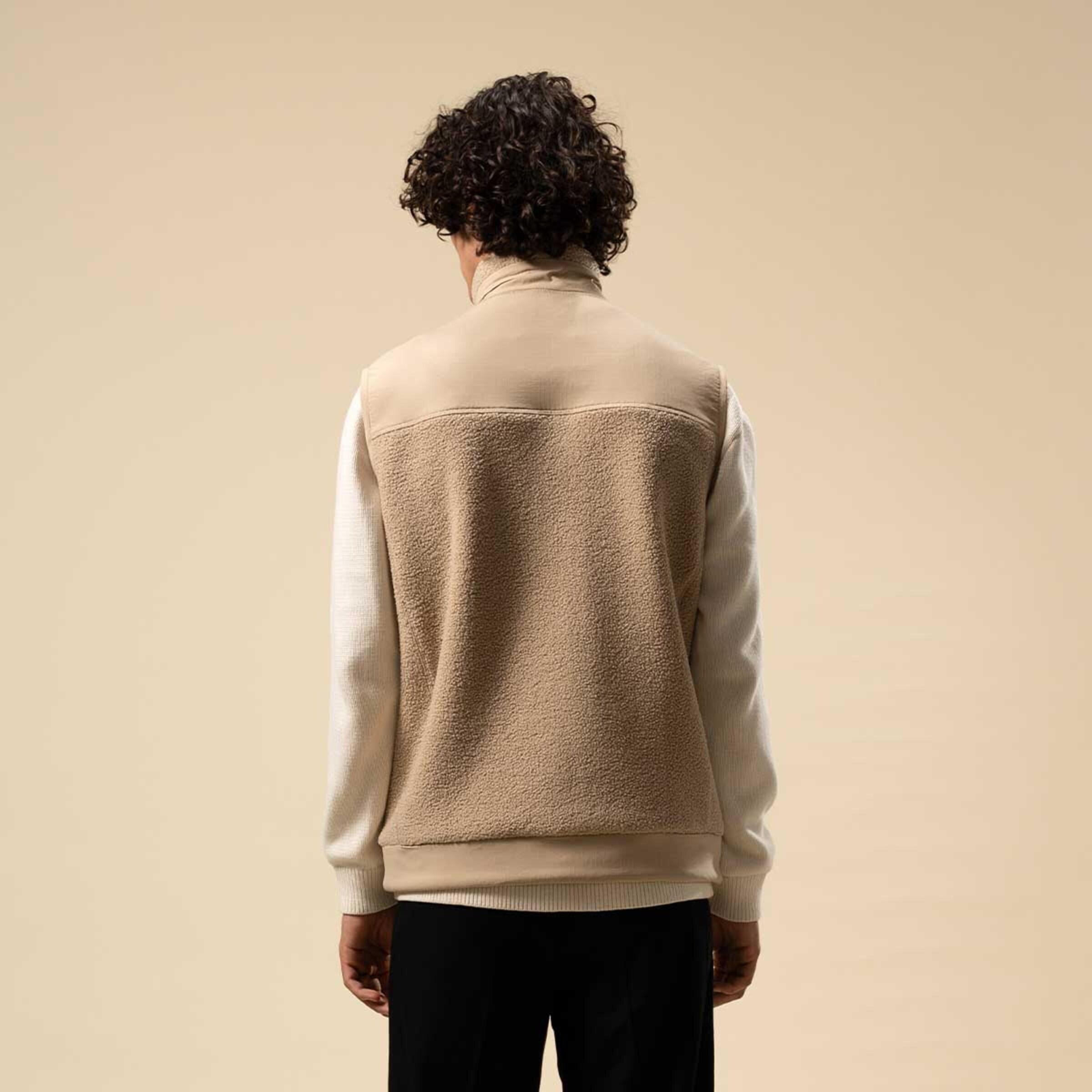 Gilet polaire quotidien couleur grès