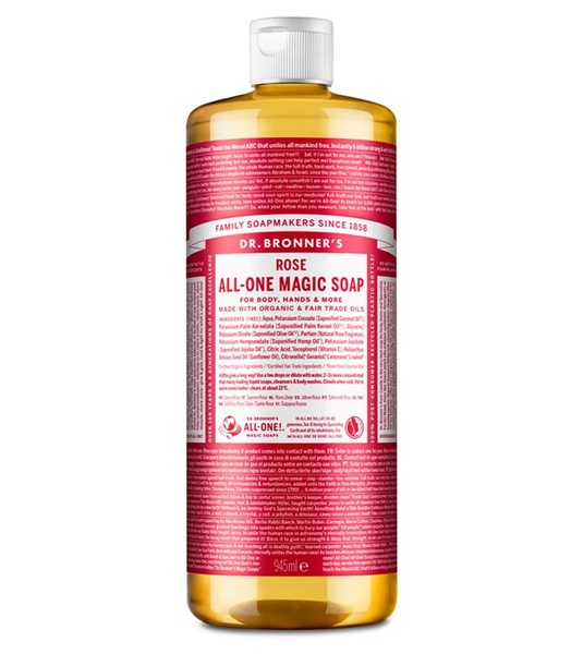 Sapone magico multifunzione Dr. Bronner Rose - 945 ml