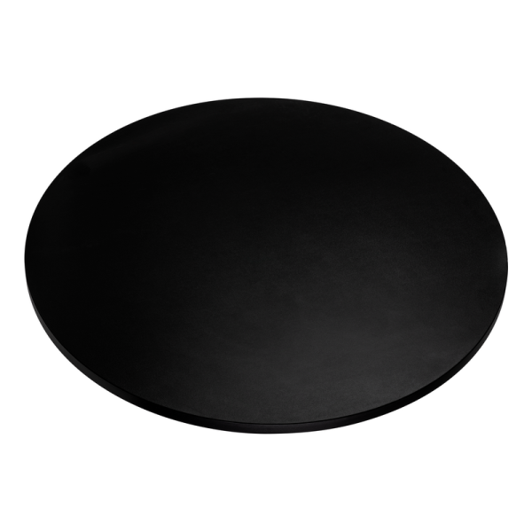 KOLM Blat laminowany czarny okrągły fi 50 cm do biurka, stołu, stolika