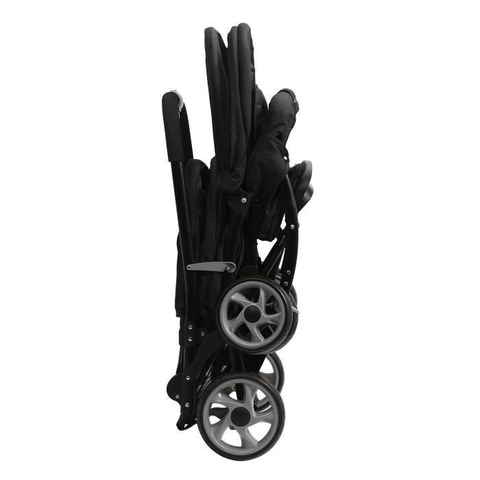 TROTTINE Poussette double TWINBI Noir Etoile
