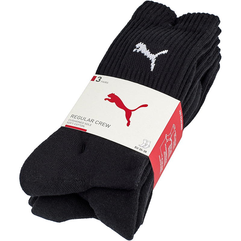 Puma Sportsockor 3-pack storlek 35/38-43/46 Puma Crew