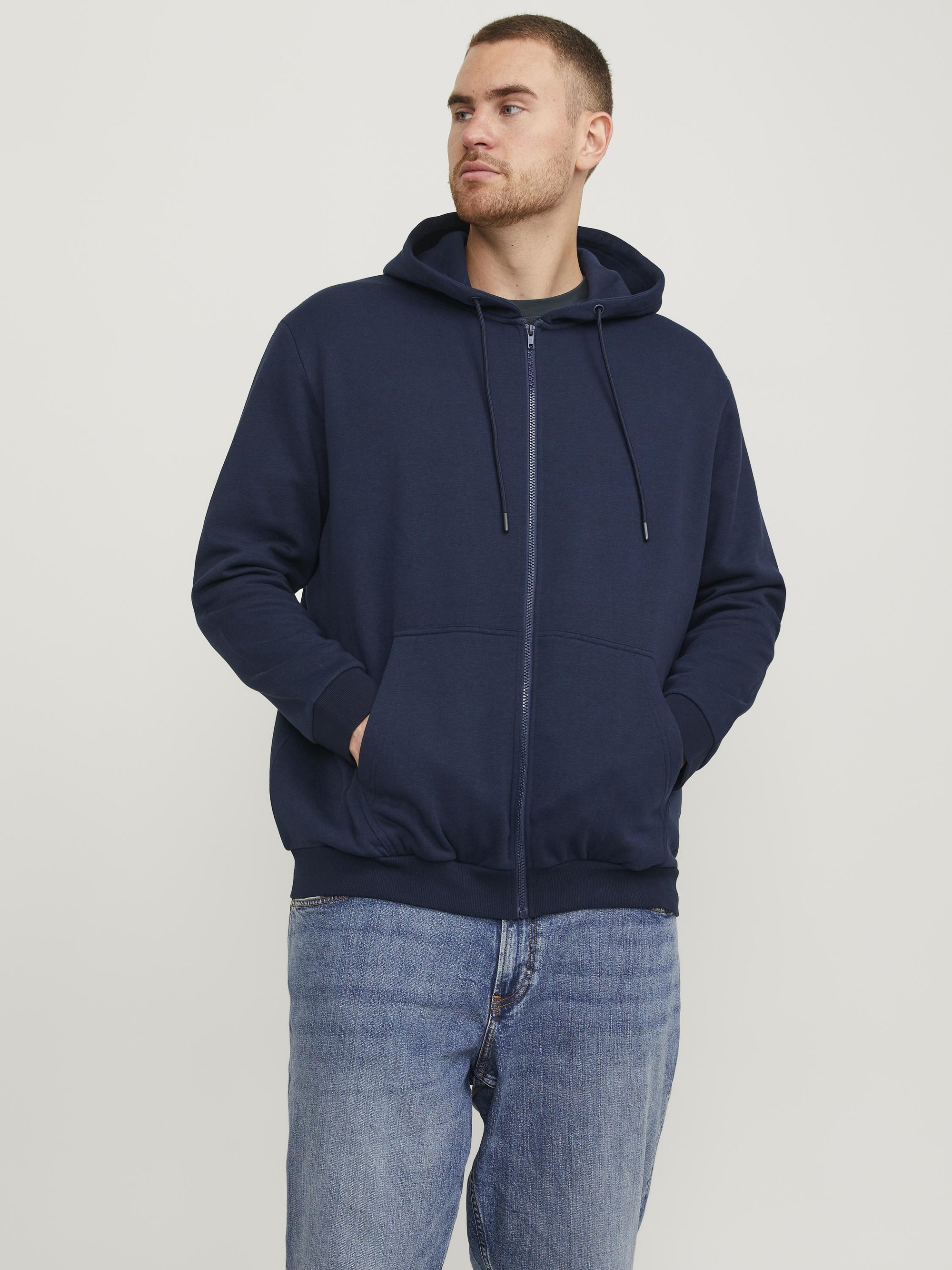 Jack & Jones JJEBRADLEY PLUS - Sweatshirt met rits - marineblauwe blazer
