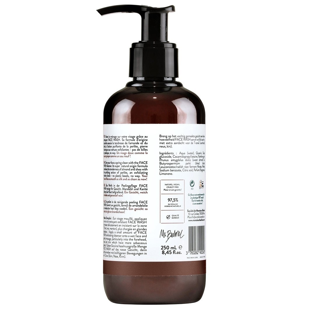 „Monsieur Barbier“ valomasis gelis-šveičiamasis veido valiklis – 250 ml