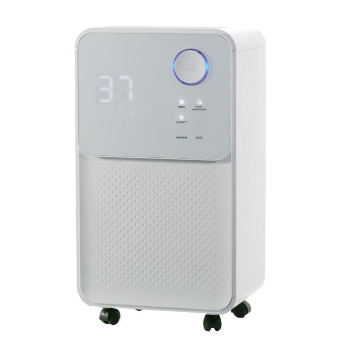 Deshumidificador eléctrico OCEANIC - Extracción de 12 litros/día - Función de secado de ropa - Pantalla LED