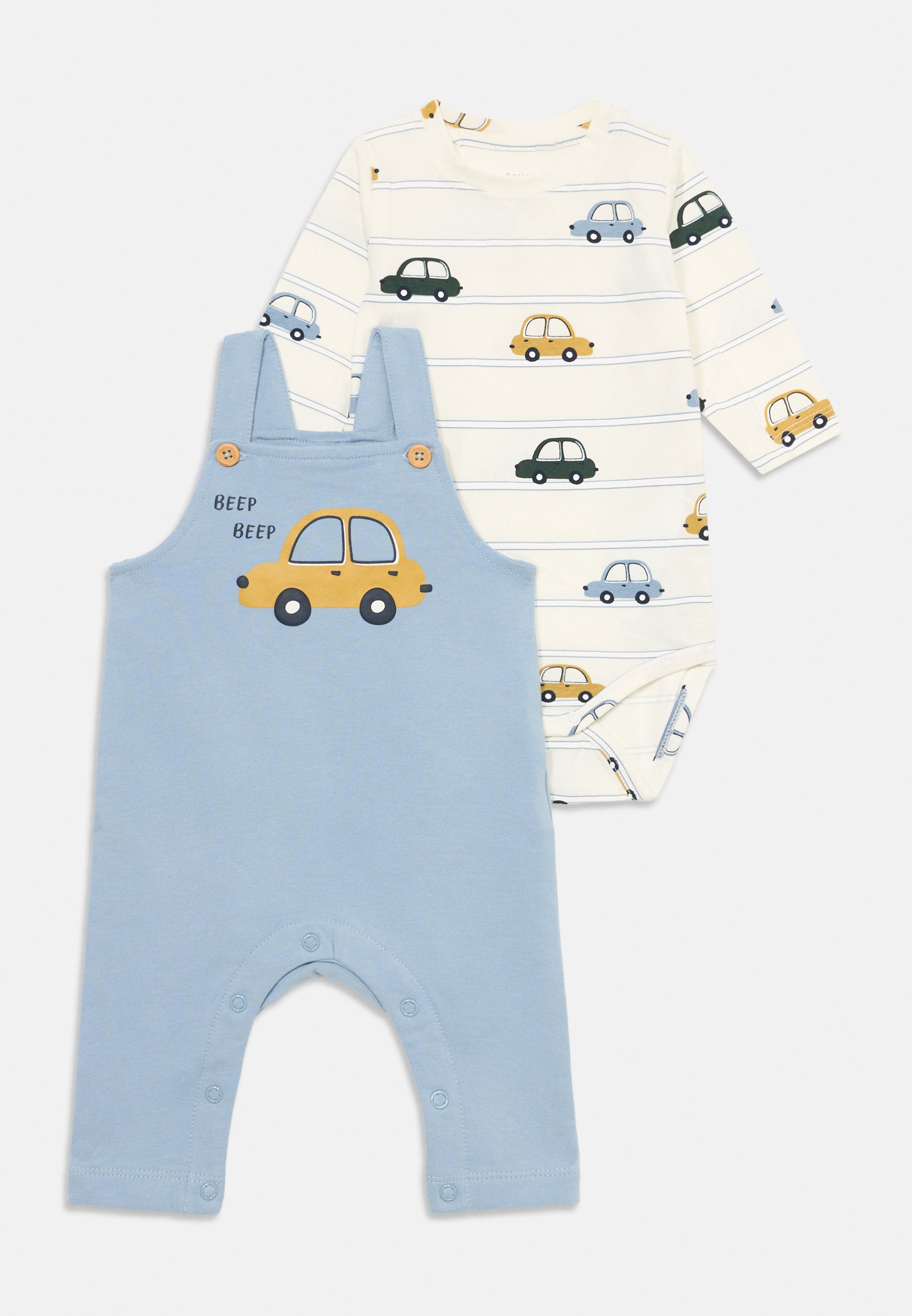 Noem het NBMVONNE OVERALL BOX SET - Overalls - stoffig blauw