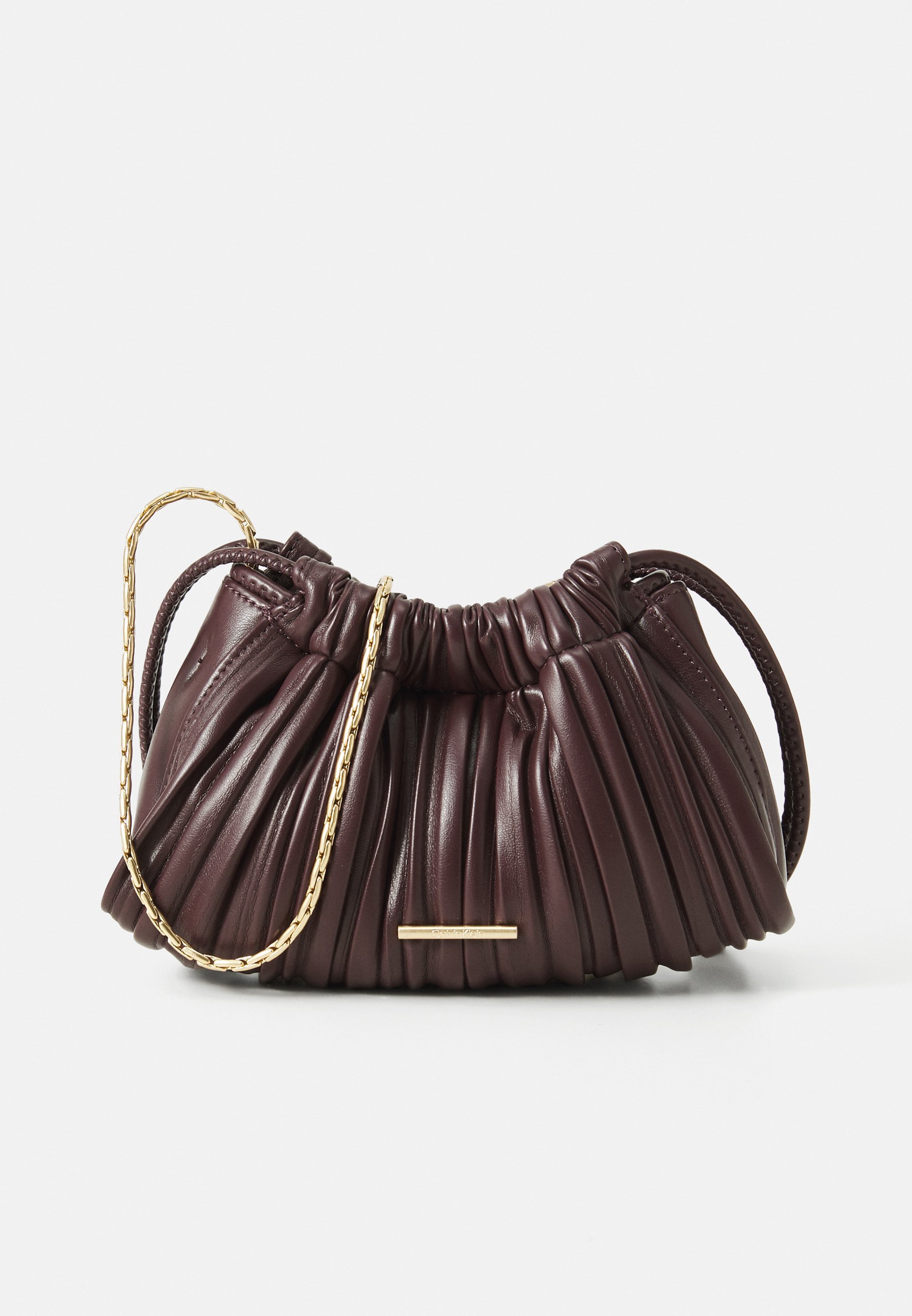 Calvin Klein DRAWSTRING PLISSE - Crossbodytas - fudge