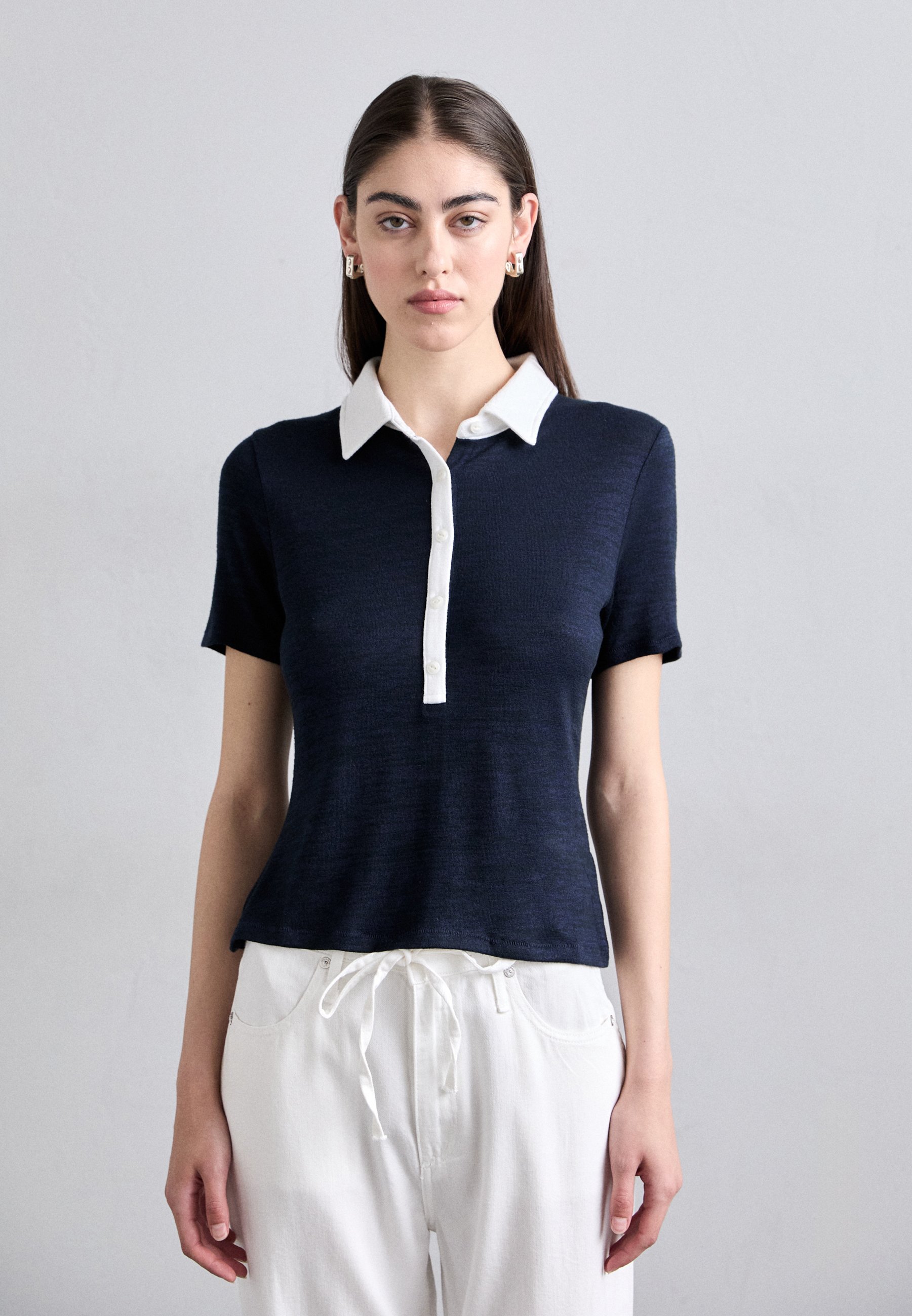 rag & bone THE BUTTON - Poloshirt - donkerblauw