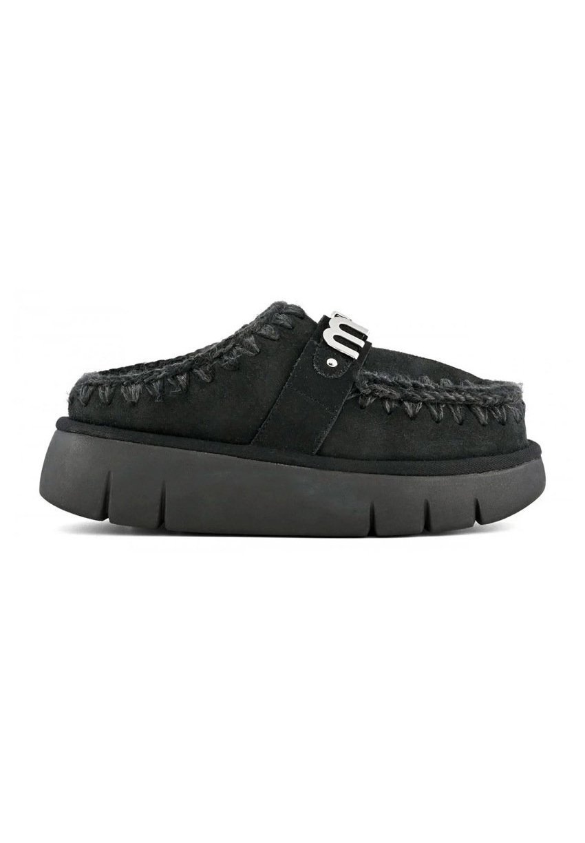Mou BOUNCE CLOG METAL LOGO - Mules - bkb