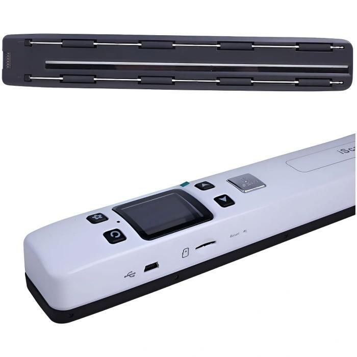 Scanner portatile, formato A4, Wi-Fi, alta risoluzione, 1050 DPI, bianco