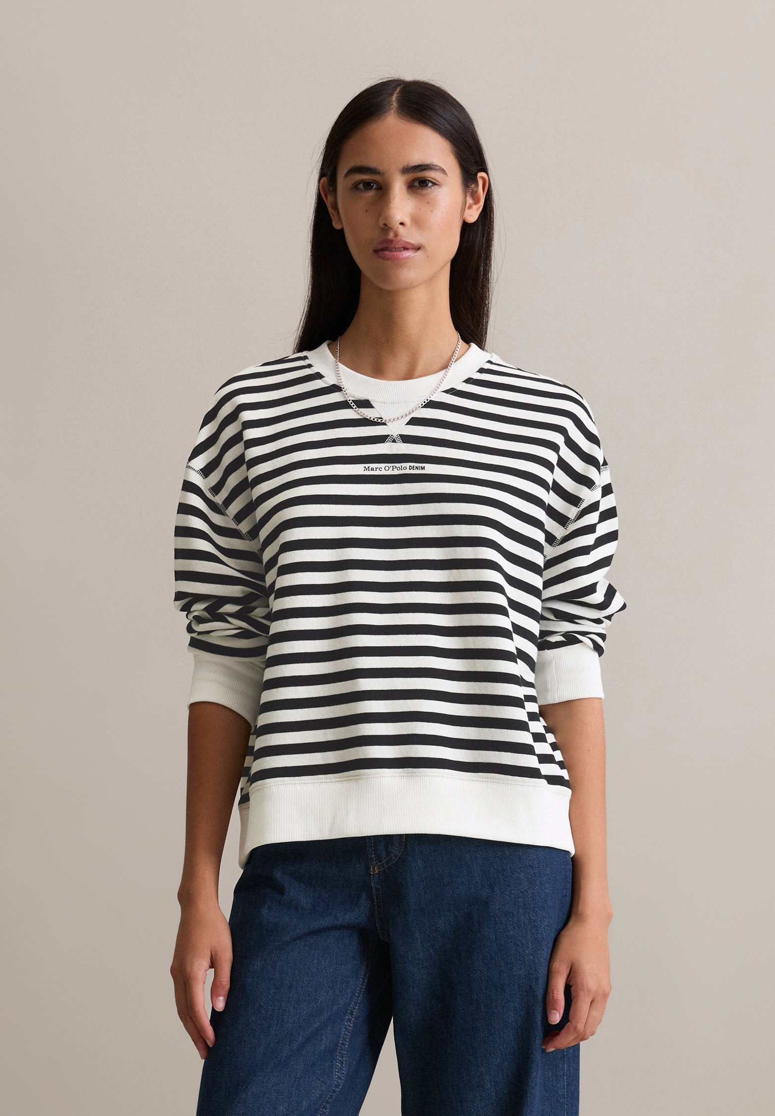 Marc O'Polo DENIM Sweatshirt - zwart multi