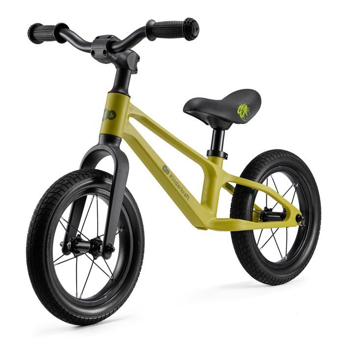 Balance bike - KINDERKRAFT - ETER - Adjustable saddle 37-45 cm - Lightweight 3.1 kg - Yellow