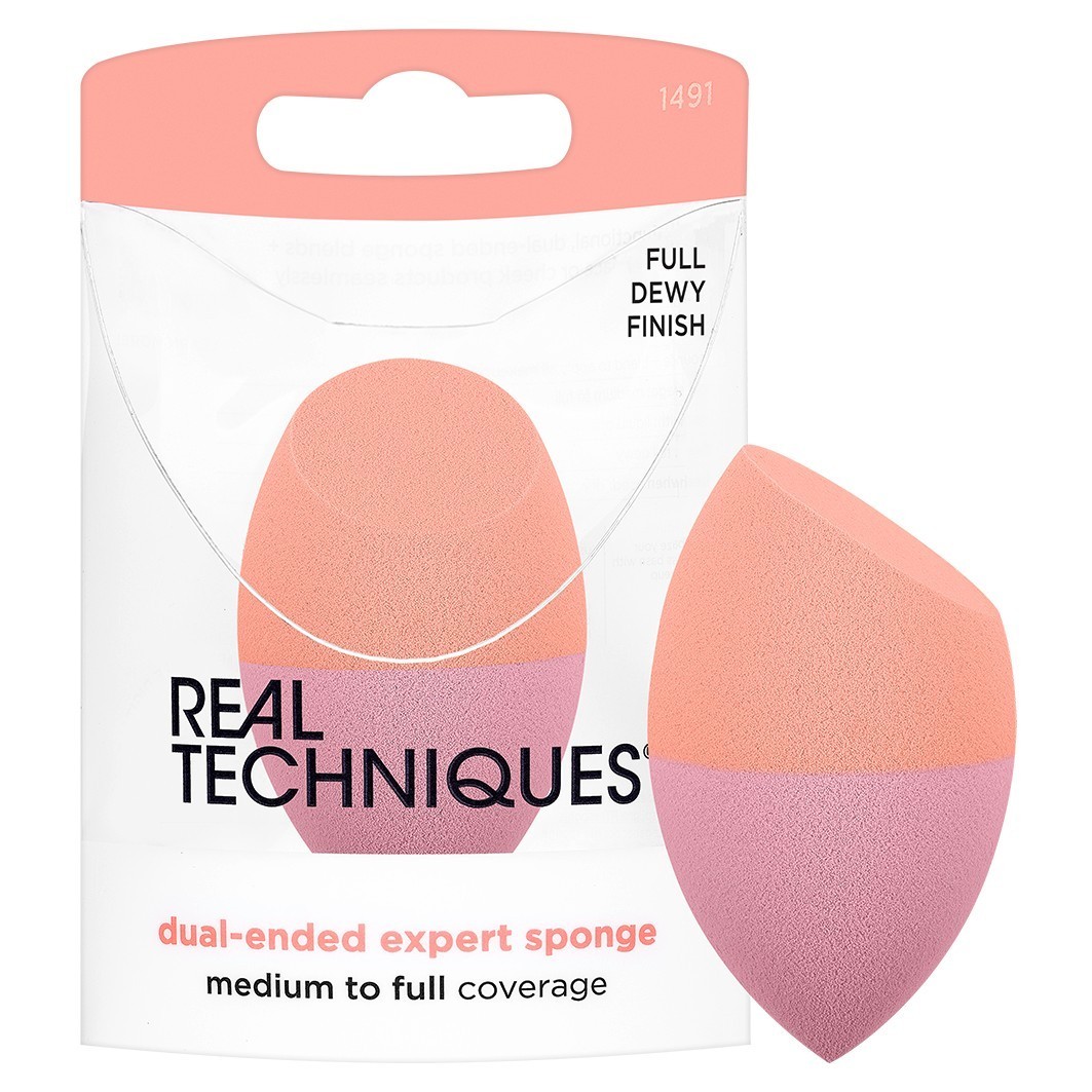 „Real Techniques“ dvipusė makiažo kempinėlė, ekspertams – 1 vnt.