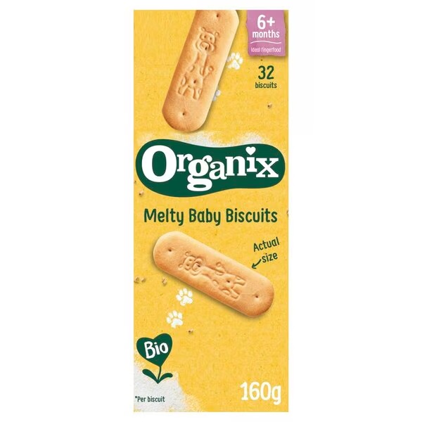 Organix Bio 6M+ Melty dječji keksi<br>4 komada