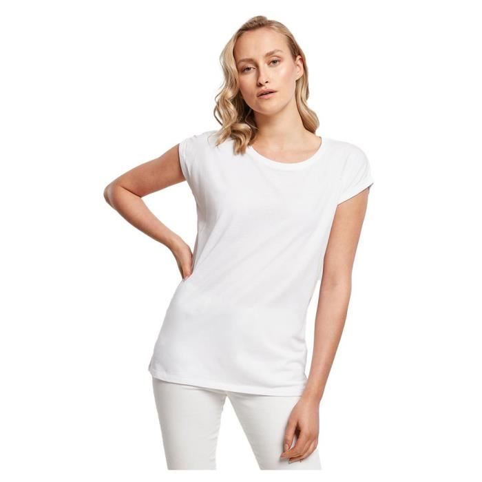 T-shirt da donna - COSTRUISCI IL TUO MARCHIO - Maglietta con spalle allungate - 100% cotone - Maniche corte - Girocollo