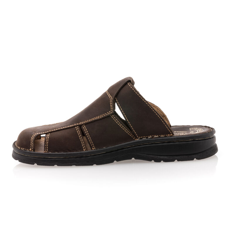 Zuecos/mulas marrones para hombre