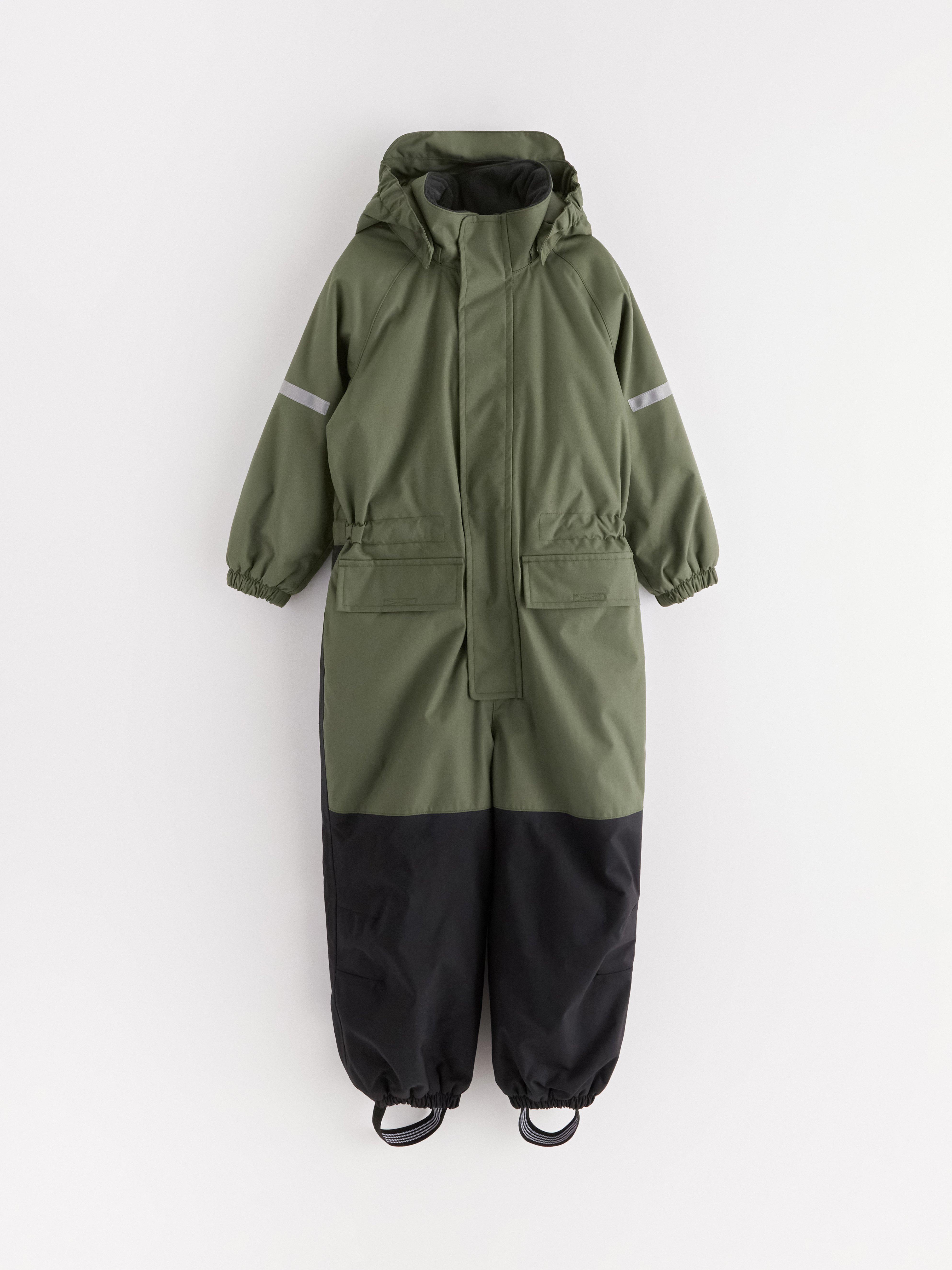 Combinaison imperméable rembourrée kaki foncé
