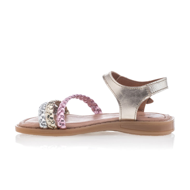 Sandalias amarillas para niña / Zapatos de punta abierta