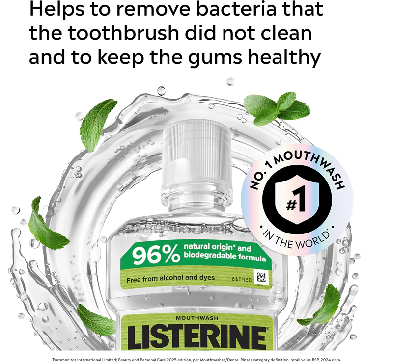 Listerine Naturals Mundspülung zum Schutz des Zahnfleisches