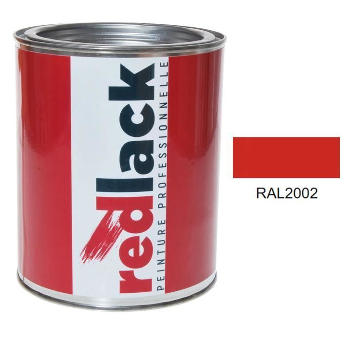 Vernice lacca rossa RAL 2002 lucida multi-superficie 1 litro