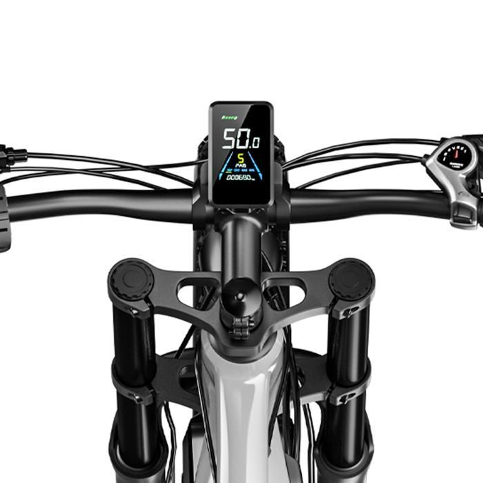 SHENGMILO S600/S700 LCD Display Screen - Waterproof - Black - Electric Bike Accessories
