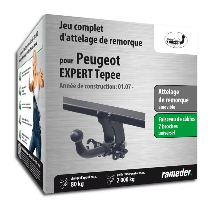 Peugeot EXPERT Tepee AUTO-HAK attelage de remorque Amovible comprenant un faisceau de câbles 7 broches - année de construction