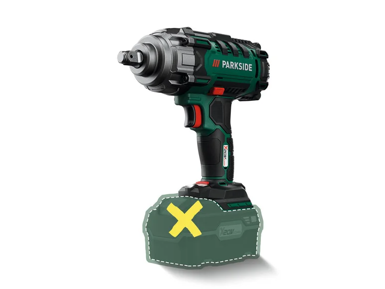 Chave de impacto sem fio PARKSIDE® para Pojazdów PASSK 20-Li B2, 20 V