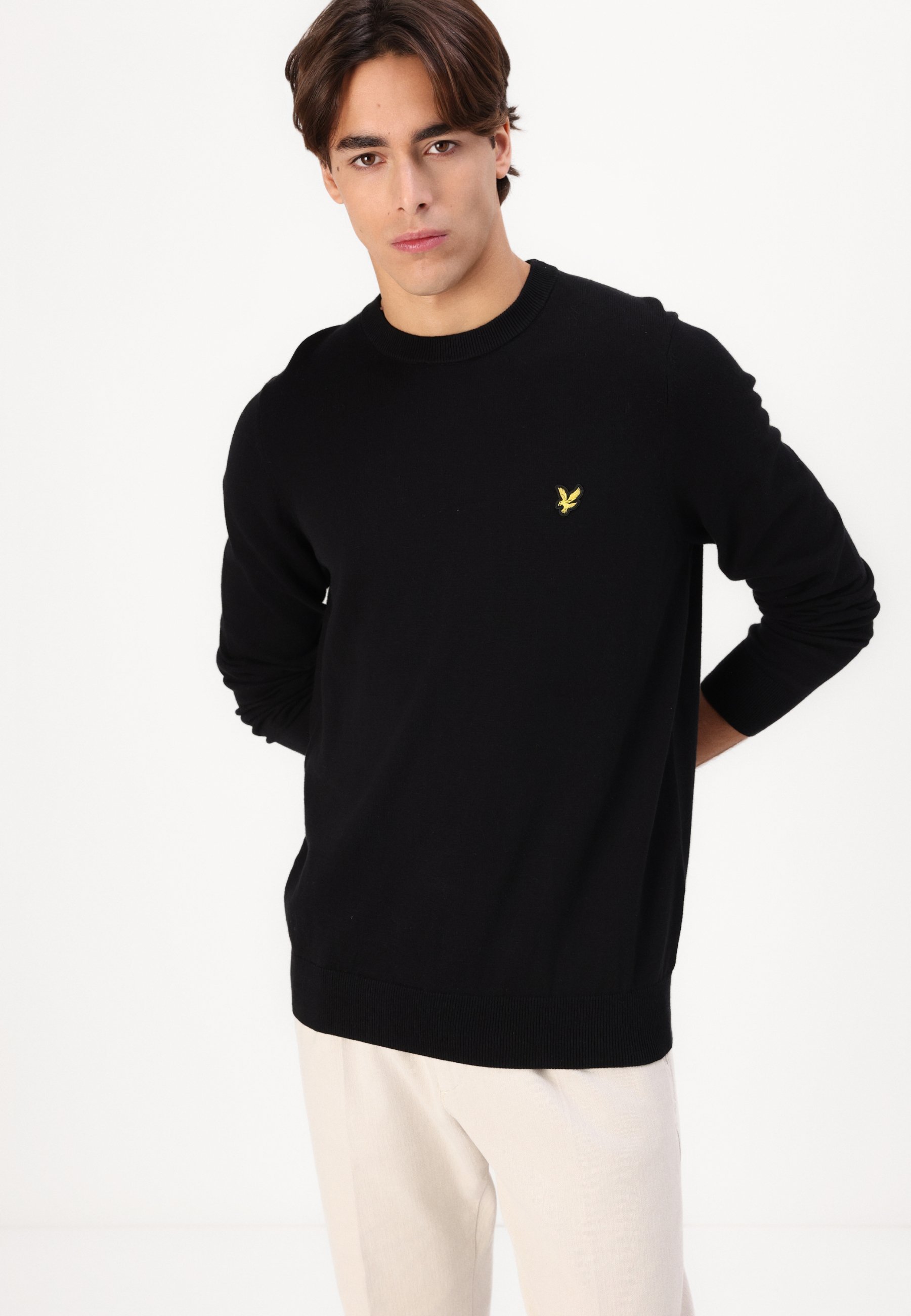 Lyle & Scott Rundhalsausschnitt - Pullover - Tiefschwarz